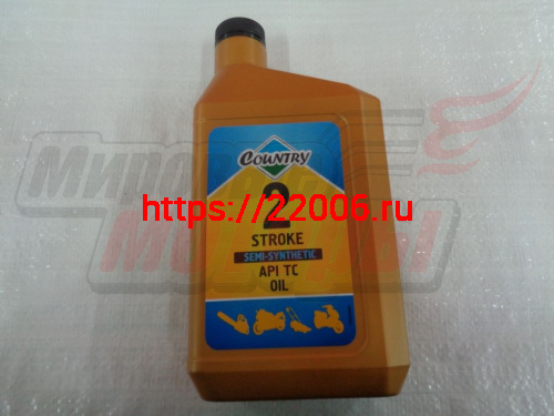 Масло 2T COUNTRY TС (1л) ST-502 ПОЛУСИНТ. для бензопил, триммеров, культиваторов и др.сад.техники