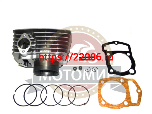 Цилиндр в сборе с поршнем CB200 см3 63,0 мм 163FML (H103мм, h74мм, палец 15мм) Цилиндр в сборе с поршнем CB200 см3 63,0 мм 163FML (H103мм, h74мм, палец 15мм)