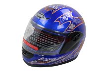 Шлем CONCORD WF01 синий с рисунком "S,M,L,XL,XXL" (интеграл)