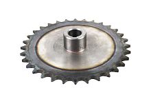 Звезда ведомая 32z мотобуксировщика (d=20мм, шаг 15,875, шпонка 6мм)