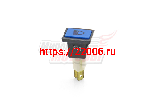 Глазок щитка приборов Урал синий КВАДРАТ (1 шт)