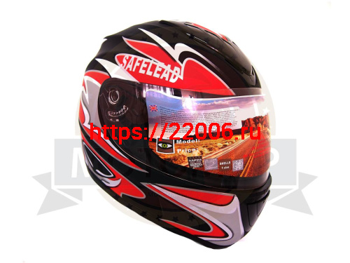 Шлем интеграл "Safelead" HF-160 "Анти Крыло" MATT BLACK CI размер M