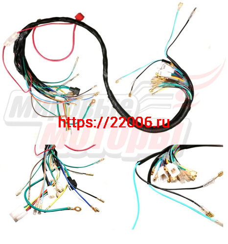 Проводка центральная Delta, Zodiak, ОВ-70 на круглый щиток приборов (колодки мама, контакты папа) Проводка центральная Delta, Zodiak, ОВ-70 на круглый щиток приборов (колодки мама, контакты папа)