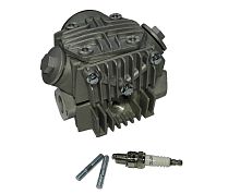 Головка цилиндра "Альфа, Zodiak" в сборе 47 мм (70см3) (клапана, распр., коромысло и т.д.)