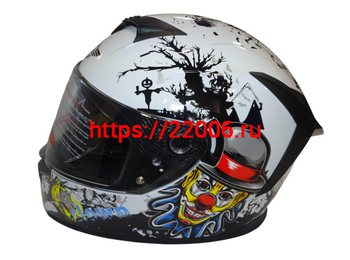 Шлем интеграл FALCON F702, размер M, с очками, (уп. 6 шт.) фото 2