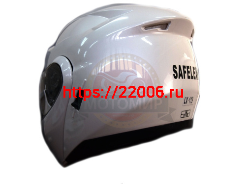 Шлем модуляр "Safelead" HF-119 TRANSFORMER с встр. очками, белый перламут., ЧЕРНЫЙ размер L фото 5