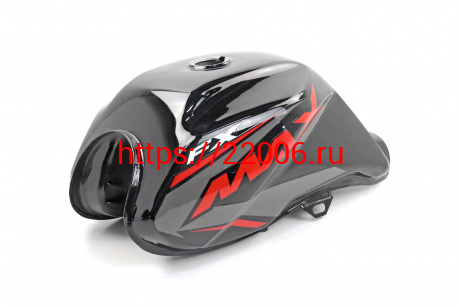 Бензобак Alpha FX Max черный глянцевый Бензобак Alpha FX Max черный глянцевый