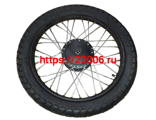 Колесо 17" 1,4х17 переднее спицованное в сборе TRICKLER XY110-17A фото 2 Колесо 17" 1,4х17 переднее спицованное в сборе TRICKLER XY110-17A фото 2