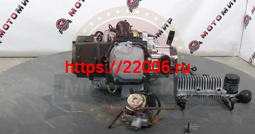 Двигатель снегоход Капитан150 4х т. 150 см3 157QMJ (GY6-150) моноблок с редуктором, масл.охл.(НЕ ДИН фото 4