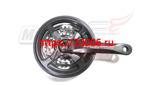 Шатуны 3зв. 42-34-24зуб/шатуны 170мм под квадр. вал "L-POWER" HDL-A05 алюм. покр. пластиком (компл) Шатуны 3зв. 42-34-24зуб/шатуны 170мм под квадр. вал "L-POWER" HDL-A05 алюм. покр. пластиком (компл)