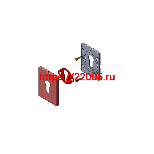 Накладка Fuaro (Фуаро) на цилиндр ESC.C.RL/K.486 (ESC 486-C RL) СР хром (1 шт.) фото 2 Накладка Fuaro (Фуаро) на цилиндр ESC.C.RL/K.486 (ESC 486-C RL) СР хром (1 шт.) фото 2