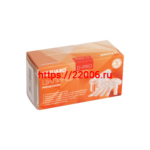 Цилиндровый Fuaro (Фуаро) механизм (D-PRO500/60) D-PRO5000Key60(25+10+25) SSG-39 сатинированное золото 5Key фото 2