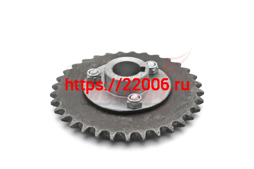 Звезда z=33 шаг 12,7 (посадка на вал 25мм) со сменной ступицей