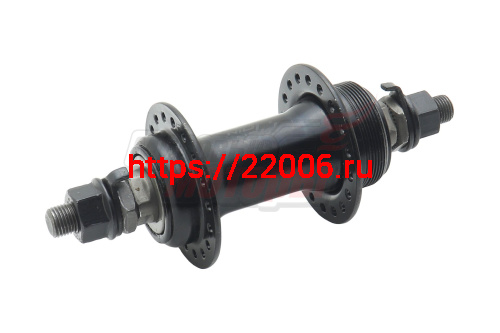 Втулка передняя, сталь, черная, F:3/8X14GX36HX100X140 под накручивающийся дисковый тормоз Втулка передняя, сталь, черная, F:3/8X14GX36HX100X140 под накручивающийся дисковый тормоз