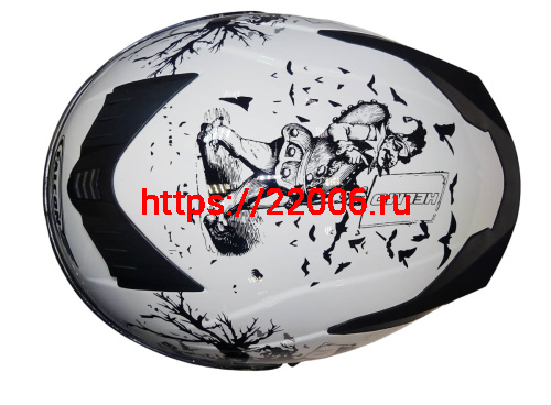 Шлем интеграл FALCON F702, размер L, с очками, (уп. 6 шт.) фото 6