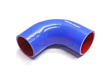 Патрубок радиатора угловой МАЗ силикон.,синий,армир. L220мм,d60мм. (HH053)