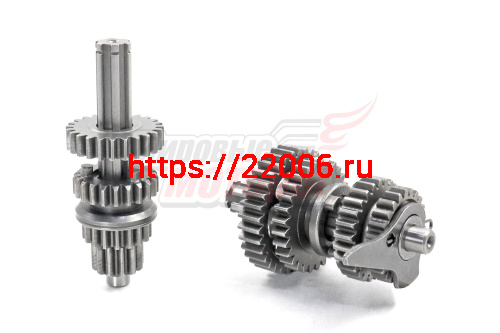 Коробка передач Alpha,Delta (125 см3)(валы+шестерни)(компл.) вал ступенчат.под шарикоподшипник Коробка передач Alpha,Delta (125 см3)(валы+шестерни)(компл.) вал ступенчат.под шарикоподшипник