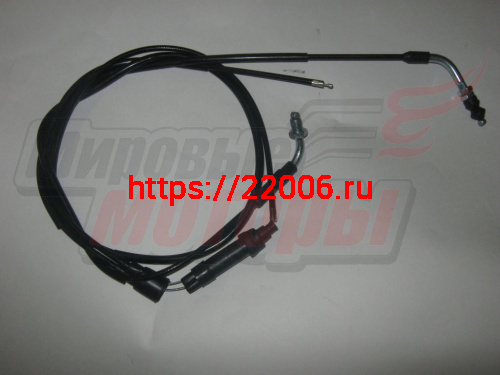 Трос газа Honda Dio 50 (AF-18), ZX50 (AF-28) (двойной)(185 см на карб+198 см на маслонасос) Трос газа Honda Dio 50 (AF-18), ZX50 (AF-28) (двойной)(185 см на карб+198 см на маслонасос)