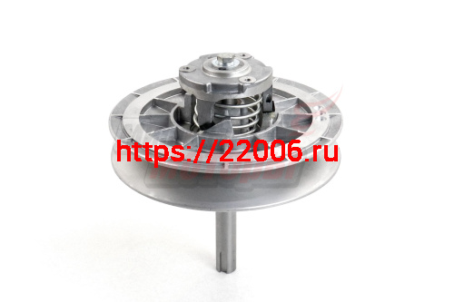 Шкив ведомый трансмиссии мотобуксировщика в сборе с валом (В-2-120)