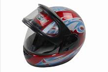 Шлем CONCORD XZF01 красный "L(59-60)" (интеграл)