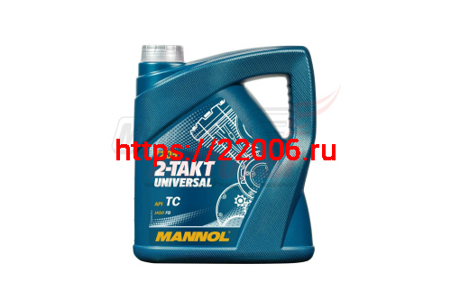 Масло 2T MANNOL UNIVERSAL (4л) минер.(для 2-х такт. двиг. с возд.охлажд.) API TC;ISO L-EGB;JASO- Масло 2T MANNOL UNIVERSAL (4л) минер.(для 2-х такт. двиг. с возд.охлажд.) API TC;ISO L-EGB;JASO-
