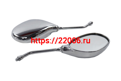 Зеркала (010) металл.(бобовидное, хром) d=10 (в уп. 50 пар) Зеркала (010) металл.(бобовидное, хром) d=10 (в уп. 50 пар)