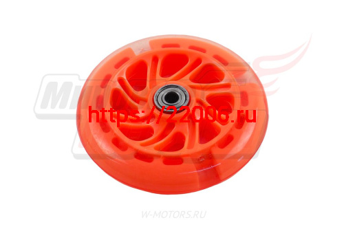 Колеса для самокатов 120*20мм (PU, цвета: синий, розовый, оранжевый, зеленый) (пара) фото 4 Колеса для самокатов 120*20мм (PU, цвета: синий, розовый, оранжевый, зеленый) (пара) фото 4