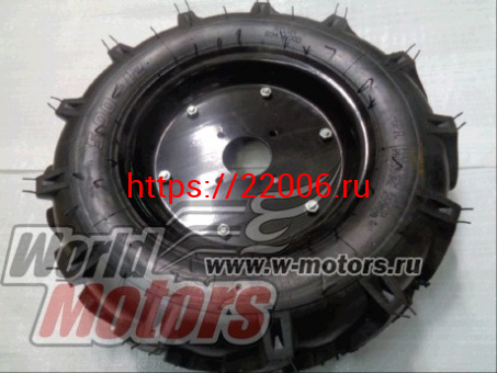 Колесо МБ 5,00-12 "Ёлочка" в сборе с диском (4отв.) Колесо МБ 5,00-12 "Ёлочка" в сборе с диском (4отв.)