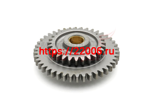 Блок шестерен Урал заднего хода и пускового механизма "ММ" Блок шестерен Урал заднего хода и пускового механизма "ММ"