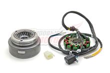 Зажигание в сборе с маховиком 163FML-2(200cc),167FMM(250cc)(11кат-к,4+3конт)LIFAN ориг.(LF200ZH-2)