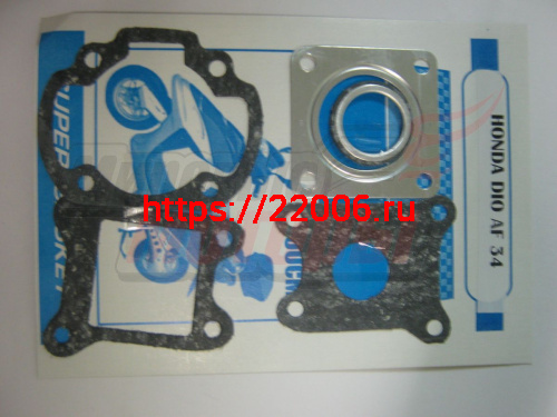Набор прокладок двигателя HONDA Dio AF34 средний (5 шт) (Россия)