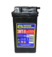 Аккумулятор  6В  8 А/ч, г.Тюмень (3 МТ-8 "Лидер") (83 x 141 x 77) симетрич. пол., Кислот.Сухозаряд.