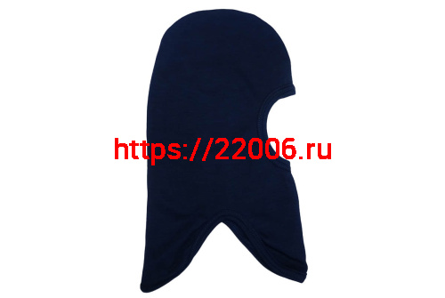 Подшлемник-балаклава, открытое лицо, шерсть 30% ,акрил 70%  (цвет Синий ) П107 фото 3