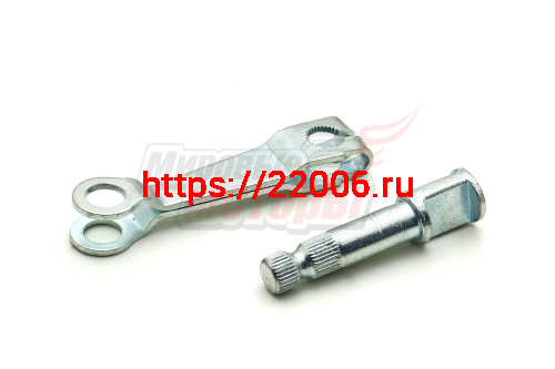Рычаг переднего тормозного барабана в комплекте с валом Alpha, Delta (толщ.вала 12мм) Рычаг переднего тормозного барабана в комплекте с валом Alpha, Delta (толщ.вала 12мм)