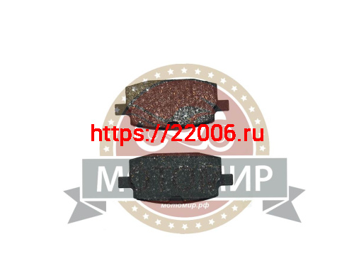 Колодки тормозные дисковые Yamaha Jog 90 (HF 115) (для мототехники Ирбис)