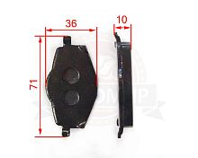 Колодки тормозные дисковые ATV 200-500 ,Yamaha YBR125  №2 (НАБОР)