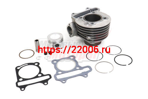 Поршневая в сборе Скутер 4х такт.(цил,порш,кольца,палец) 125см3 52,4 мм 152QMI "ММ" Поршневая в сборе Скутер 4х такт.(цил,порш,кольца,палец) 125см3 52,4 мм 152QMI "ММ"