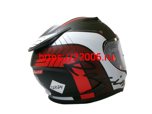 Шлем TVS RACING (Индия) STREET D/V DULL BLACK RED размер M, + пинлок в комплекте, очки фото 5 Шлем TVS RACING (Индия) STREET D/V DULL BLACK RED размер M, + пинлок в комплекте, очки фото 5