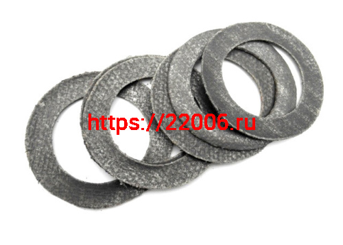 Прокладка Ява выхлопной трубы (флейта) паронит с металлом Прокладка Ява выхлопной трубы (флейта) паронит с металлом