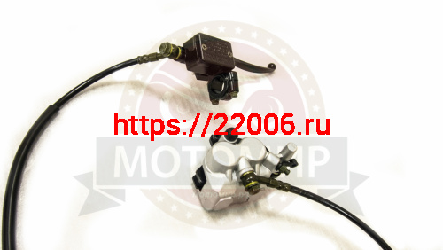 Гидравлика передняя в сборе Fighter125 (тормоз в сборе) посадочные 51 мм (L-1100mm, 2 поршня) фото 4