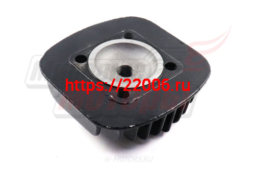 Головка цилиндра F80 ЧЁРНАЯ (прямое отверстие под свечу) фото 2