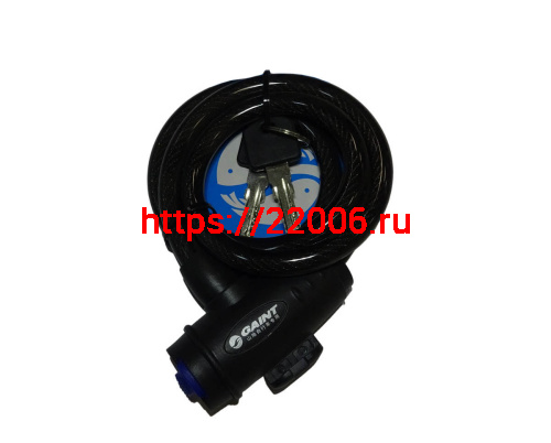 Замок для велосипеда с ключом тросовый 650-1000мм, большой замок,противоугонный (TRB-1407В), 103.101 Замок для велосипеда с ключом тросовый 650-1000мм, большой замок,противоугонный (TRB-1407В), 103.101