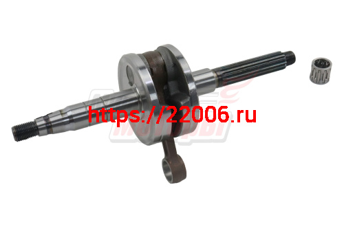 Коленвал Yamaha JOG50 (2JA) шлицы 15 зуб, D16 мм, палец 12 мм Коленвал Yamaha JOG50 (2JA) шлицы 15 зуб, D16 мм, палец 12 мм