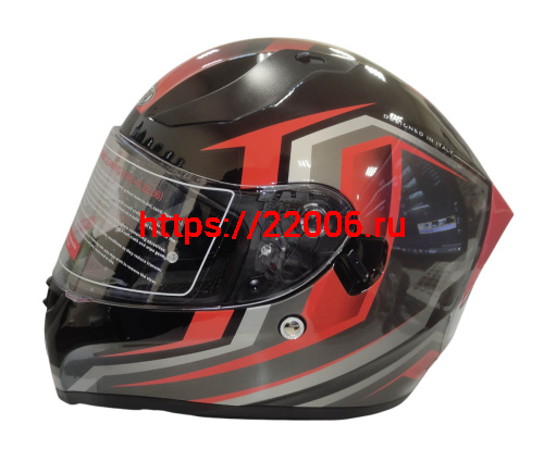 Шлем интеграл COBRA EC H128, серый/оранж, серый/син, черн/крас, черн/лайм, черн/оранж, размер S фото 3