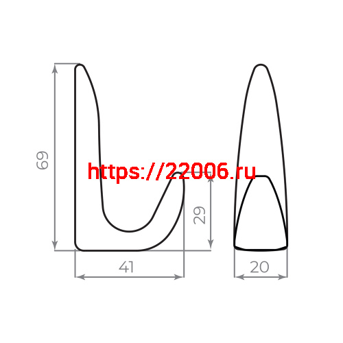 Крючок Ajax (Аякс) настенный MB-LM/K-002 BL черный фото 7 Крючок Ajax (Аякс) настенный MB-LM/K-002 BL черный фото 7