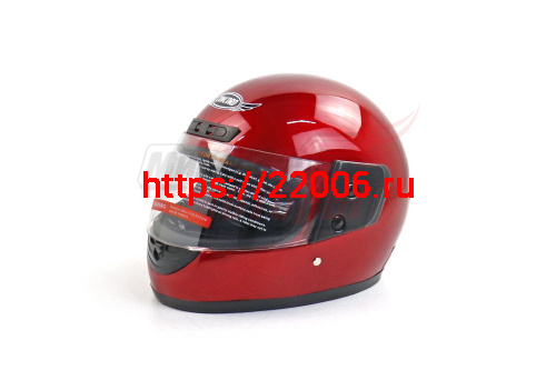 Шлем CONCORD XZF03 красный глянцевый ОДНОЦВЕТНЫЙ "S,M,L,XL,XXL" (интеграл)