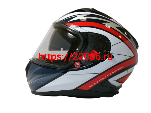 Шлем TVS RACING (Индия) STREET D/V NAVY BLUE RED размер L, + пинлок в комплекте, очки фото 2 Шлем TVS RACING (Индия) STREET D/V NAVY BLUE RED размер L, + пинлок в комплекте, очки фото 2