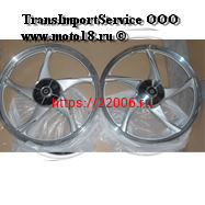 Обод 17" задний литой, барабан. тормоз 1,6-17 Альфа, RAID серебристый (5 С-луч) (НАБОР) Обод 17" задний литой, барабан. тормоз 1,6-17 Альфа, RAID серебристый (5 С-луч) (НАБОР)