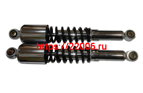 Амортизатор задний (L-340mm, D1-12mm, H1-20mm, D2-10mm, H2-20mm) Альфа улучш. масл. ХРОМ (ТЮНИНГ)ПР фото 2 Амортизатор задний (L-340mm, D1-12mm, H1-20mm, D2-10mm, H2-20mm) Альфа улучш. масл. ХРОМ (ТЮНИНГ)ПР фото 2