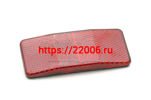 Отражатель (катафот) красный большой прямоугольный Отражатель (катафот) красный большой прямоугольный